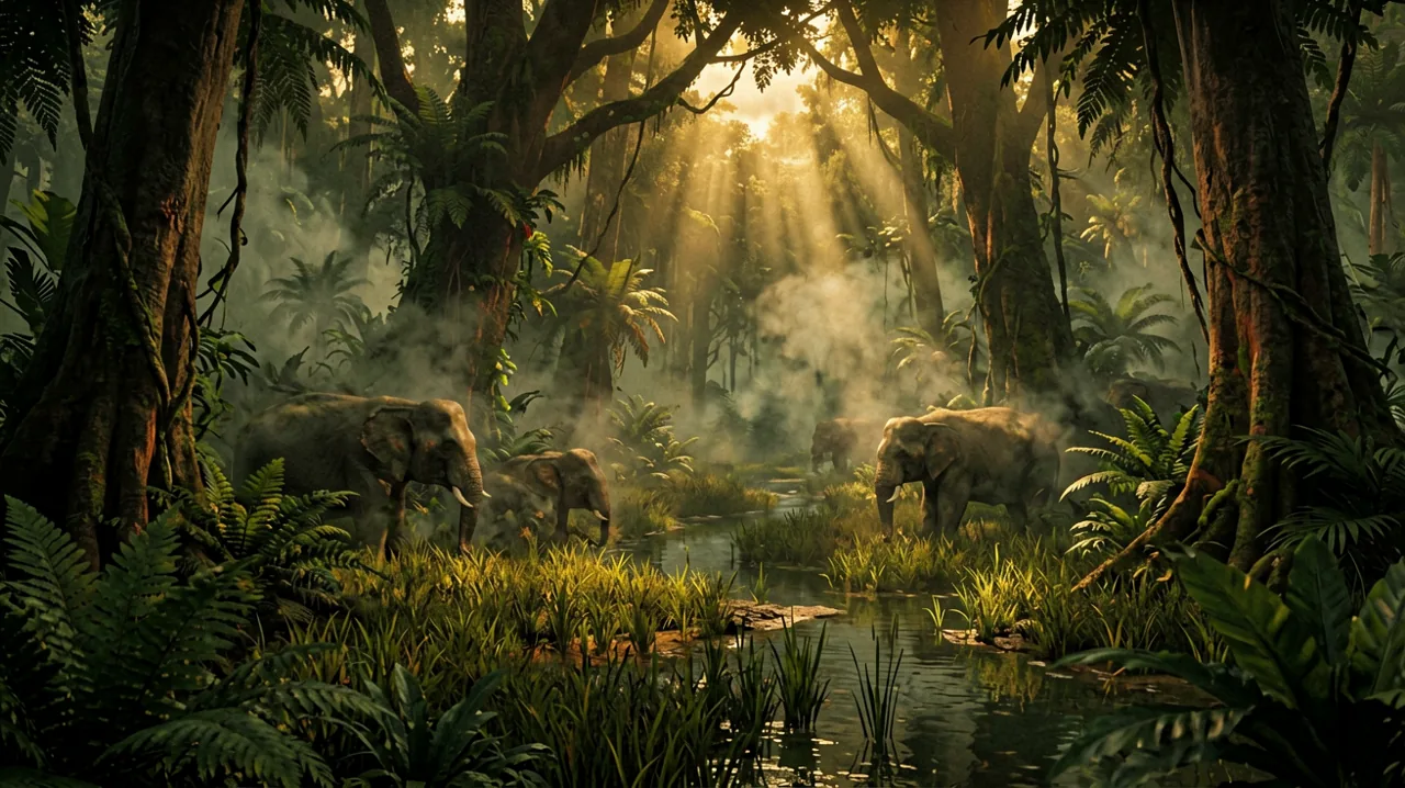 Dense Vietnamese jungle foliage obscuring visibility from a first-person perspective